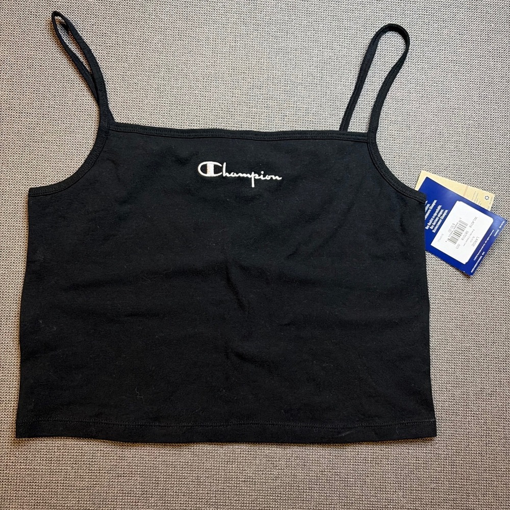 NWT Champion Everyday Cropped Top Cami Y2K Sporty Streetwear Basic Layering L - Picture 7 of 9